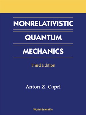 cover image of Nonrelativistic Quantum Mechanics
